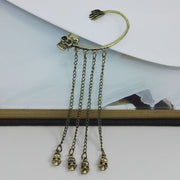 Punk Rock Ghost Hand & Skull Head Hanging Earring