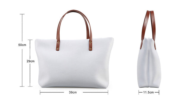 Skull print portable crossbody bag