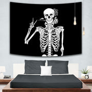 Skull Hanging Painting Bedroom Wall tapestries'