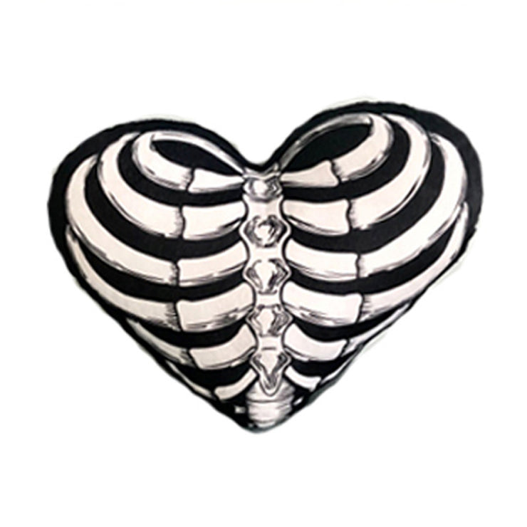 Skeleton Cushion all Rooms Skull Rack Heart