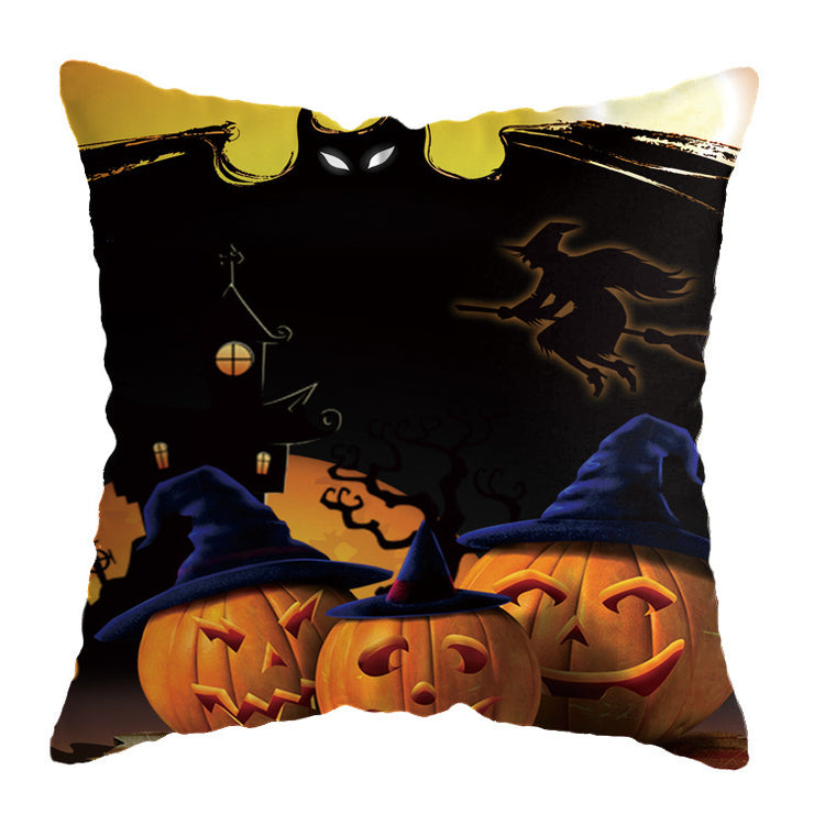 Linen Skull Halloween-inspired Nightmare Xmas Pillow Cover *29 Styles