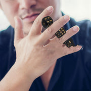 Black Skull Game Dice Sets of 1pc, 2pc, 4pc & 8pc