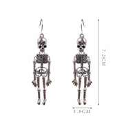 European And American Skeleton Skull Exaggerated Nightclub Earrings