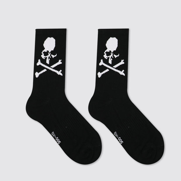 The Skull Lab Black / White Skull Socks