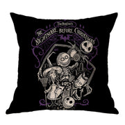 Linen Skull Halloween-inspired Nightmare Xmas Pillow Cover *29 Styles