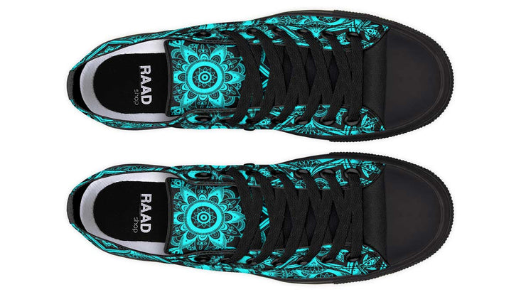 Deep Color Gradient Skull Shoe Espadrilles
