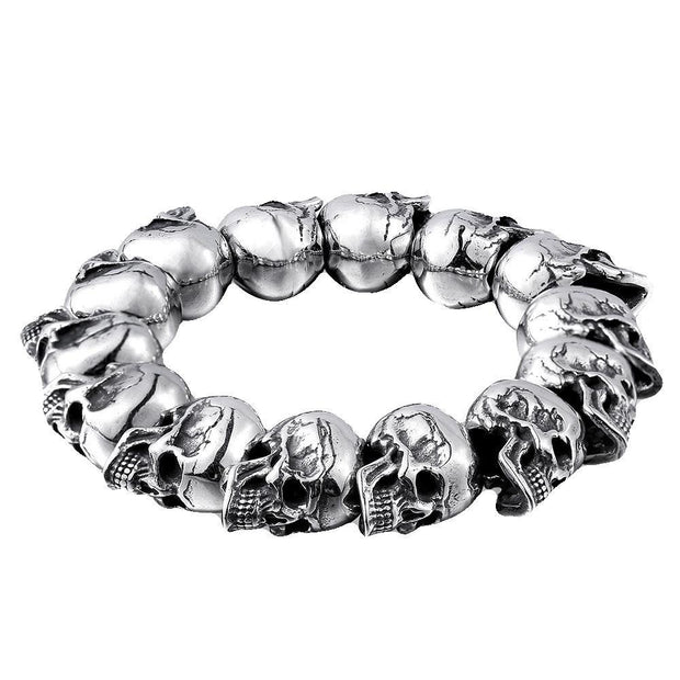 All-match Skull Steel Warrior Punk Bracelet