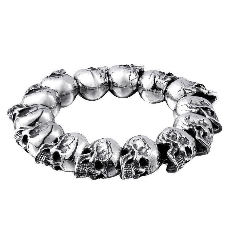 All-match Skull Steel Warrior Punk Bracelet