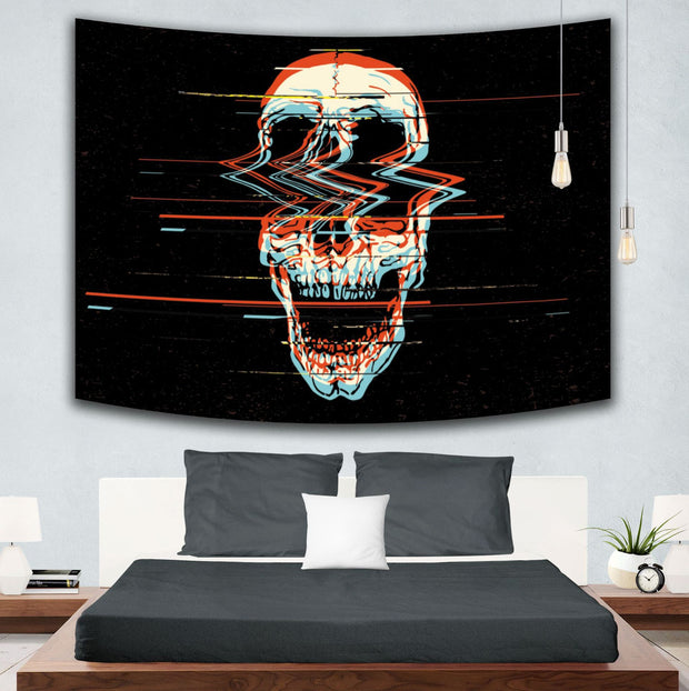 Skull Hanging Painting Bedroom Wall tapestries'