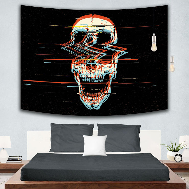 Skull Hanging Painting Bedroom Wall tapestries'