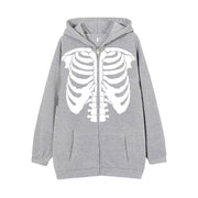 Skeleton Hoodie Spring And Autumn Fleece