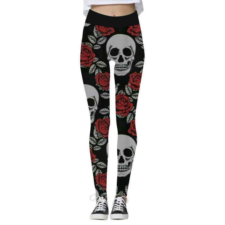 Halloween Inspired Women's Yoga Skull Pants *5 Styles