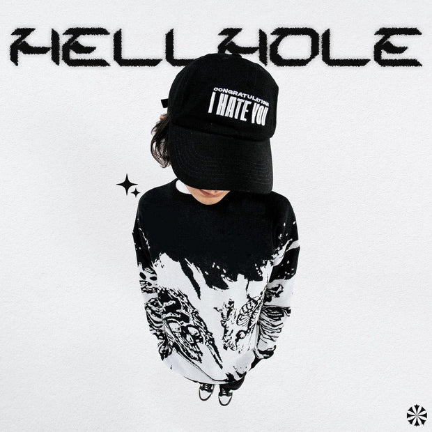 Jacquard Round Neck Autumn And Winter Flame Skull Sweater Teenagers Loose-fitting Outerwear Top