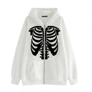 Skeleton Hoodie Spring And Autumn Fleece