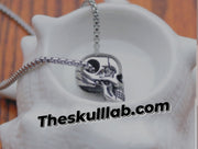 Titanium steel skull necklace