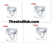 Skull Shot Transparent Glass Decor