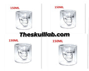 Skull Shot Transparent Glass Decor