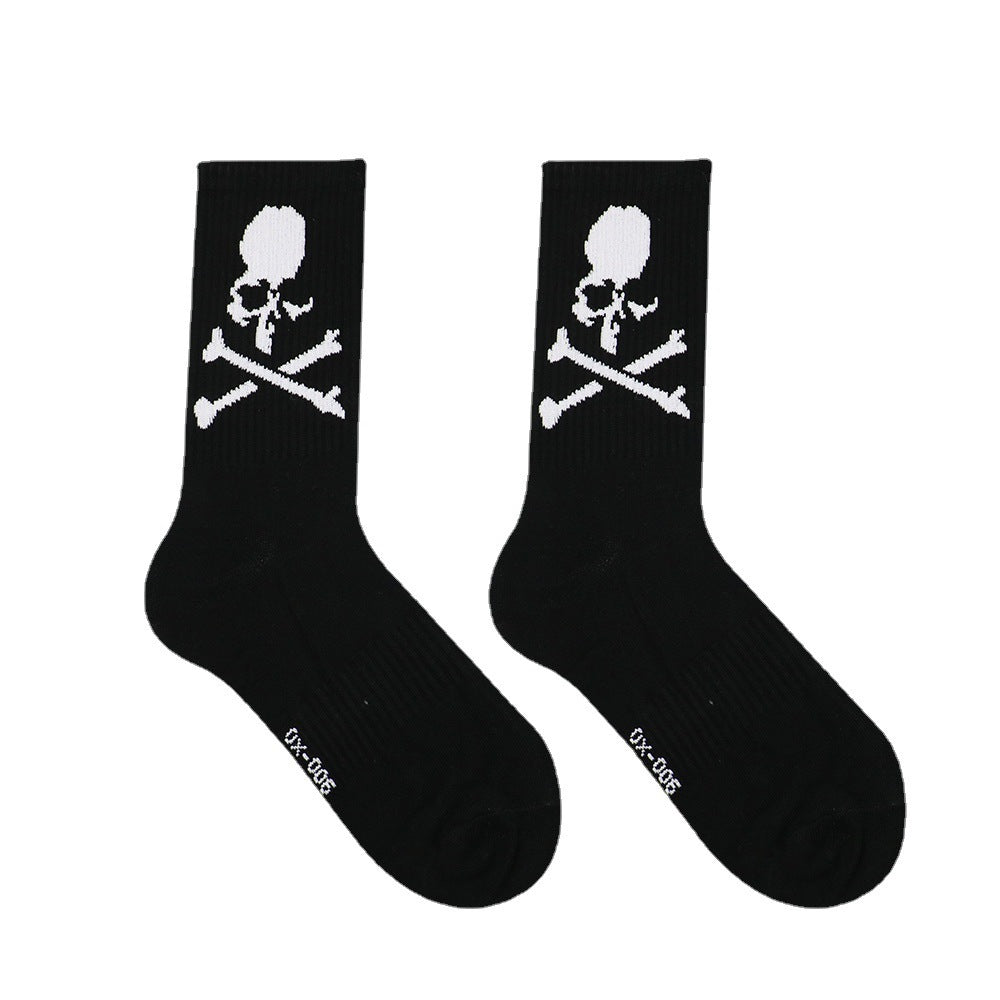 Fashion Black And/ Or White Skull Socks