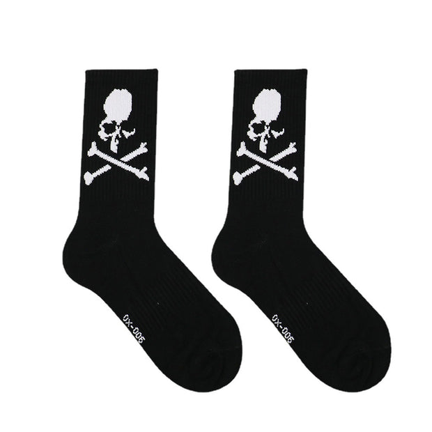 The Skull Lab Black / White Skull Socks