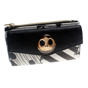 Nightmare Skull Wallet Long Buckle Wallet PU Leather Clutch