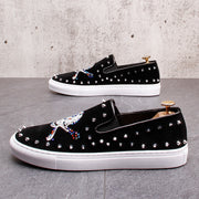 European And American Men's Skull & Bone Fashion Skull Casual Shoes