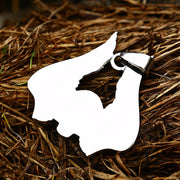 Men's Vintage Stainless Steel Winged Skull Pendant