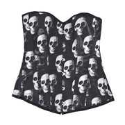 Women's Fashion Simple Skull Printed corset Shapewear