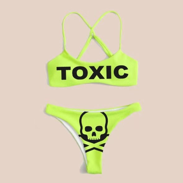 Skull Printed Bikini Swimwear *4 Styles