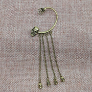 Punk Rock Ghost Hand & Skull Head Hanging Earring