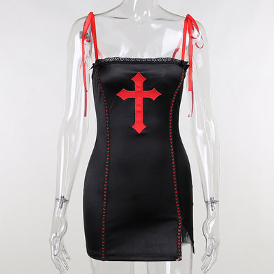 Dark Girl Cross Personality Small Sling Dress