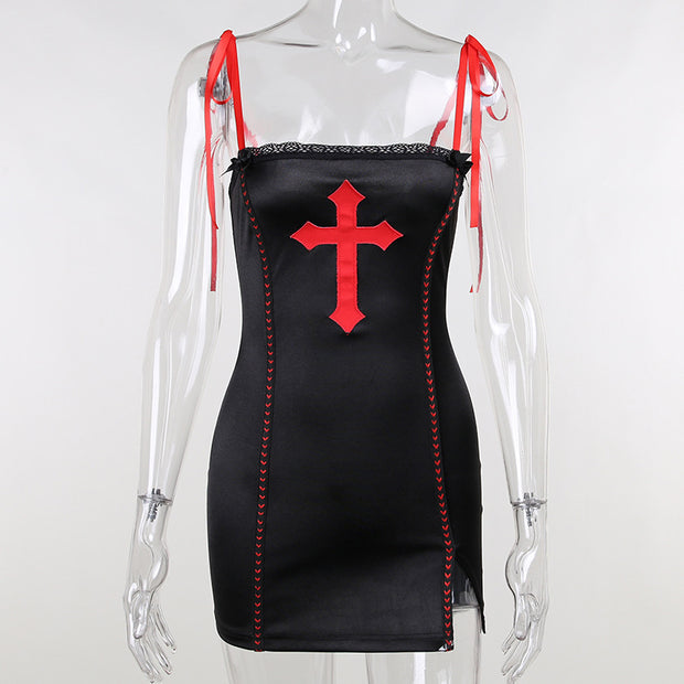 Dark Girl Cross Personality Small Sling Dress