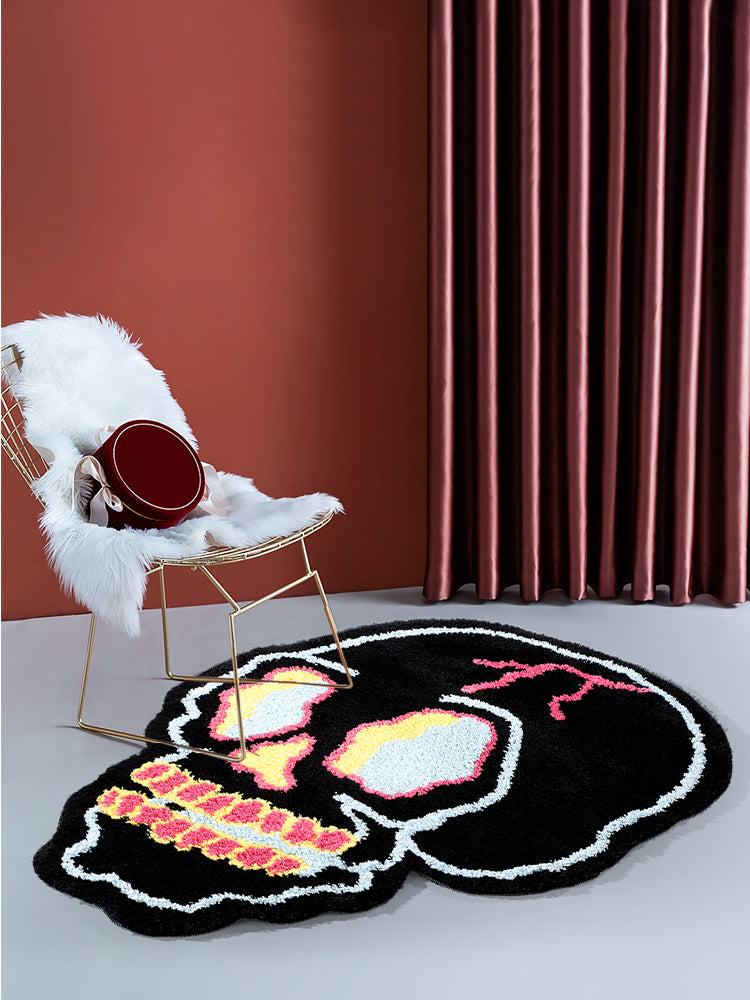 Skull Sliding Mat/Rug Unique Home or Office