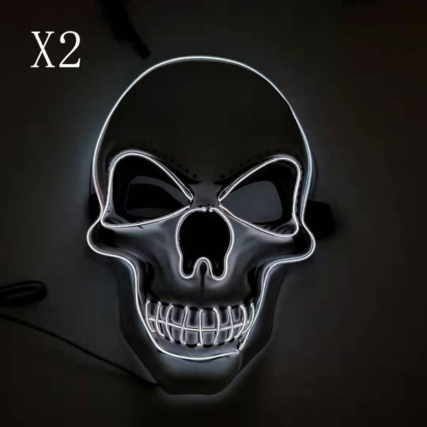 Skull LED Glowing Halloween Mask