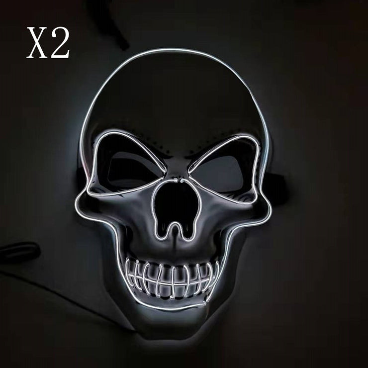 Skull LED Glowing Halloween Mask