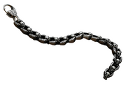 T.S.L. Men's Thai Silver Skull Bracelet