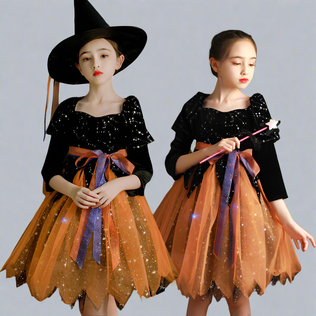 Halloween Children's Clothing Girls' light up Dress