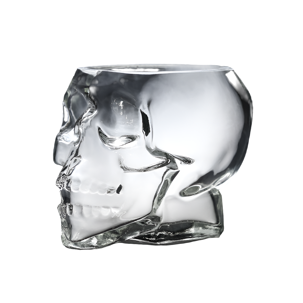 Halloween Inspired Skull-shaped Whiskey Glass