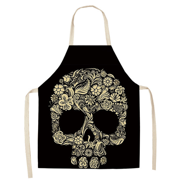 Creative Cotton And Linen Skull Series Apron *26 styles