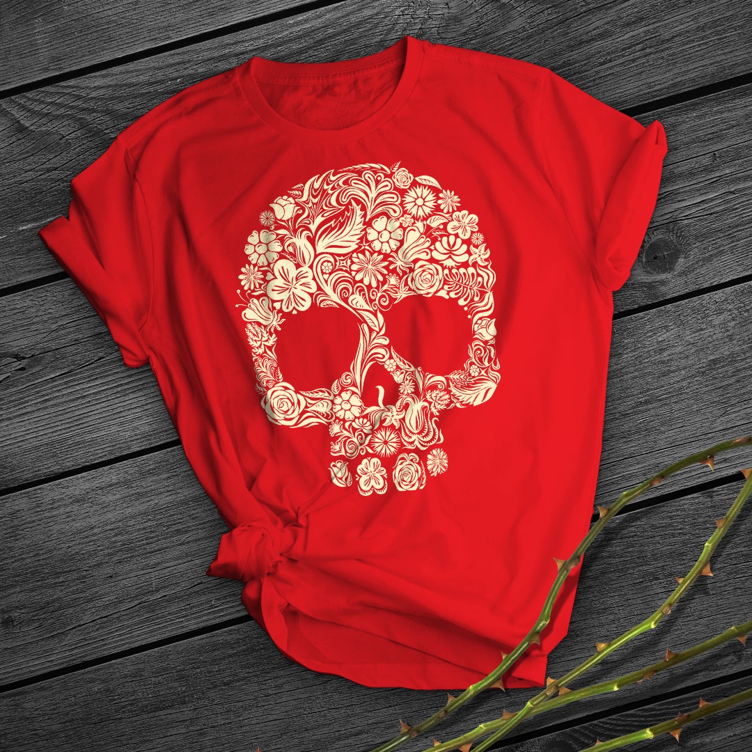Men's And Women's 3D Sugar Skull Digitally Printed Loose Casual T-Shirt