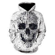 Men & Women 3D Skull Print Hoodie with an Image on both front and back. *5 Colors