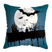 Linen Skull Halloween-inspired Nightmare Xmas Pillow Cover *29 Styles