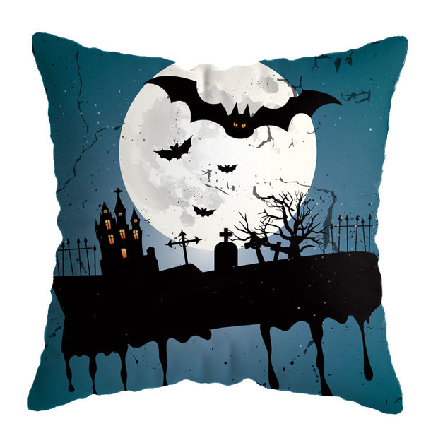 Linen Skull Halloween-inspired Nightmare Xmas Pillow Cover *29 Styles
