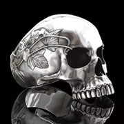 T.S.L Antique Silver Skull Shape Ring