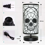 Halloween-Inspired Skull Decoration for a Festive Atmosphere, USB Iron Table Lamp