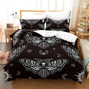 Household Acherontia Lachesis Printed Bed Sheet Bedding Set *9 styles