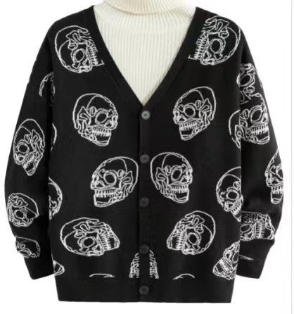 Autumn And Winter Sweater Coat Jacquard Halloween Knitted Cardigan *6 styles