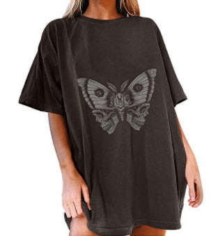 Women's Short Sleeved Vintage T-shirt Skull Print High Street Fashion *14 Styles
