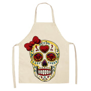 Creative Cotton And Linen Skull Series Apron *26 styles