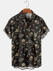 Printed Men's Vintage button-up Shirt *12 Styles