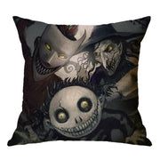 Linen Skull Halloween-inspired Nightmare Xmas Pillow Cover *29 Styles
